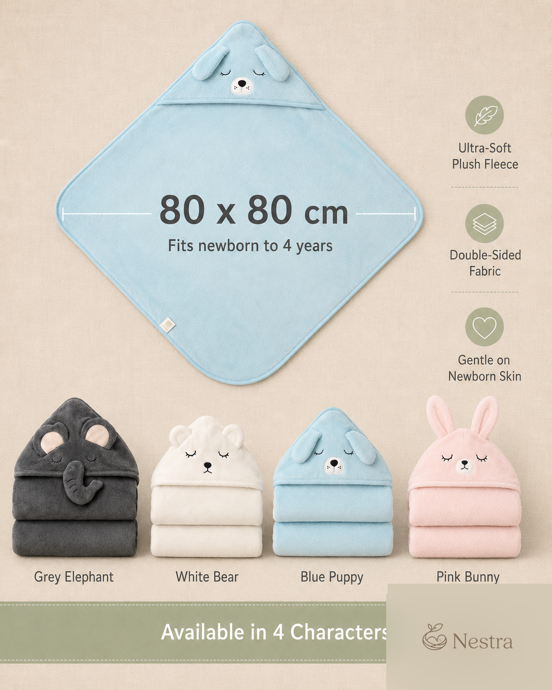 CuddleHood Towel Set of 2